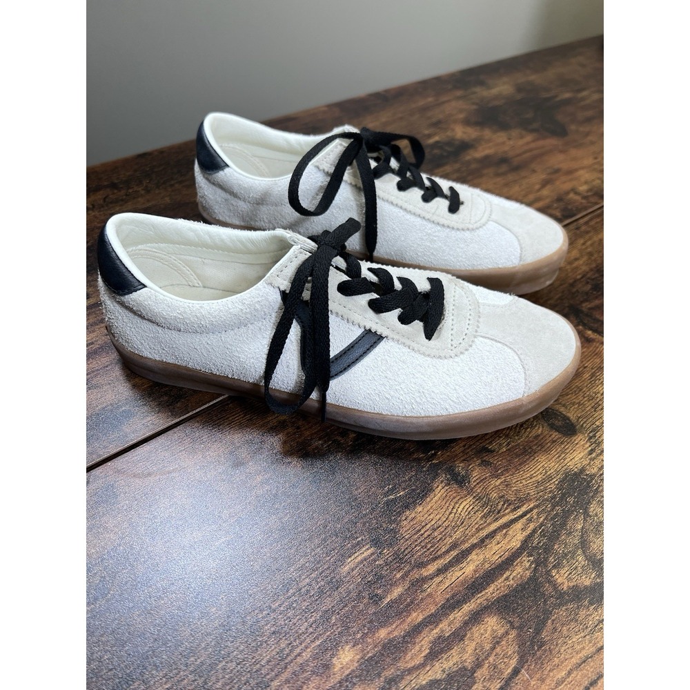 VANS Sport Low Suede Gray Black Gum Sole Men's Size 7 Women's 8.5 Very Nice